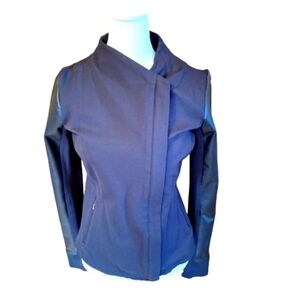 Calia Women's Black Jacket with pleather arms